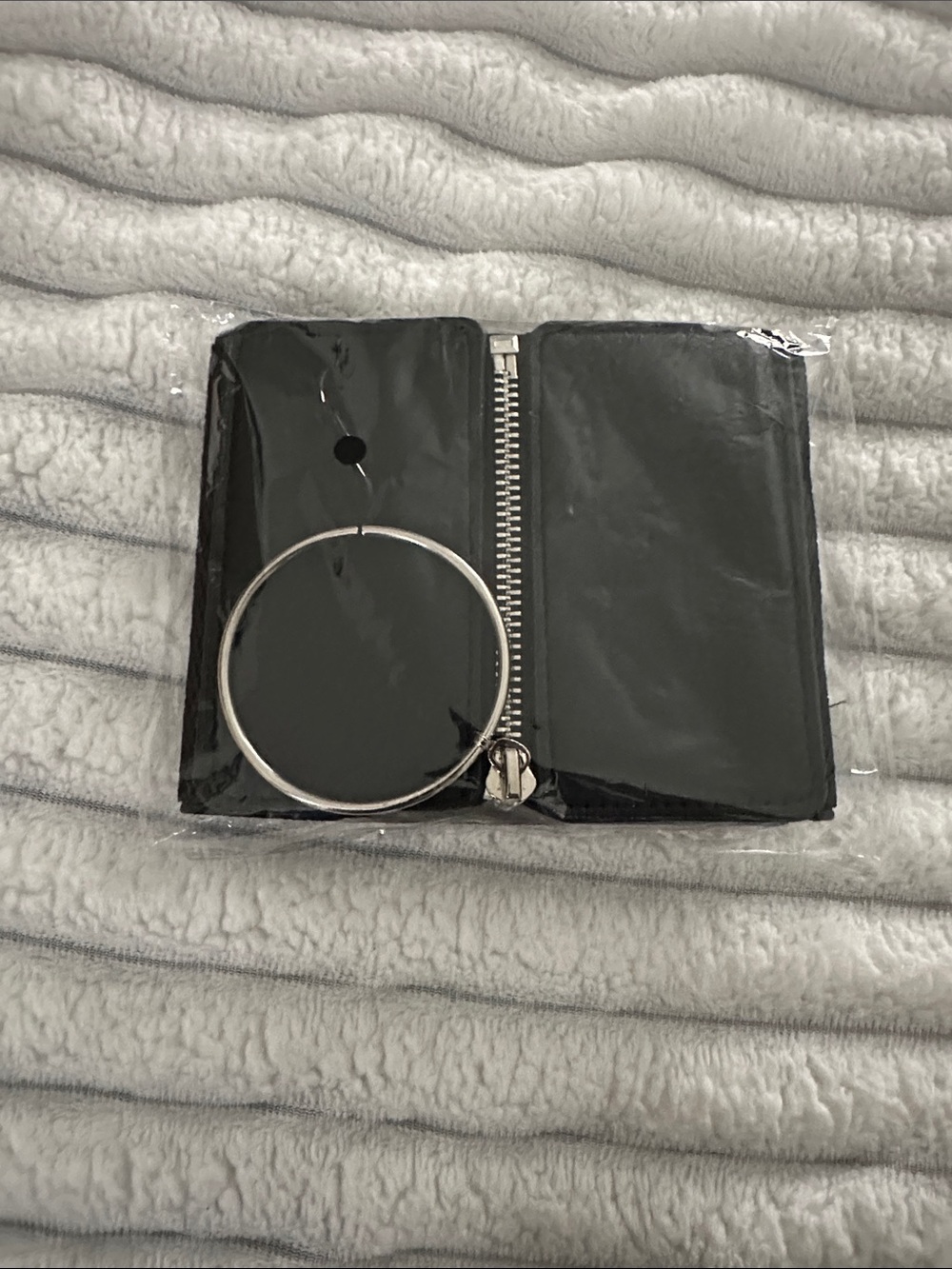 Black Zipper Wide Belt